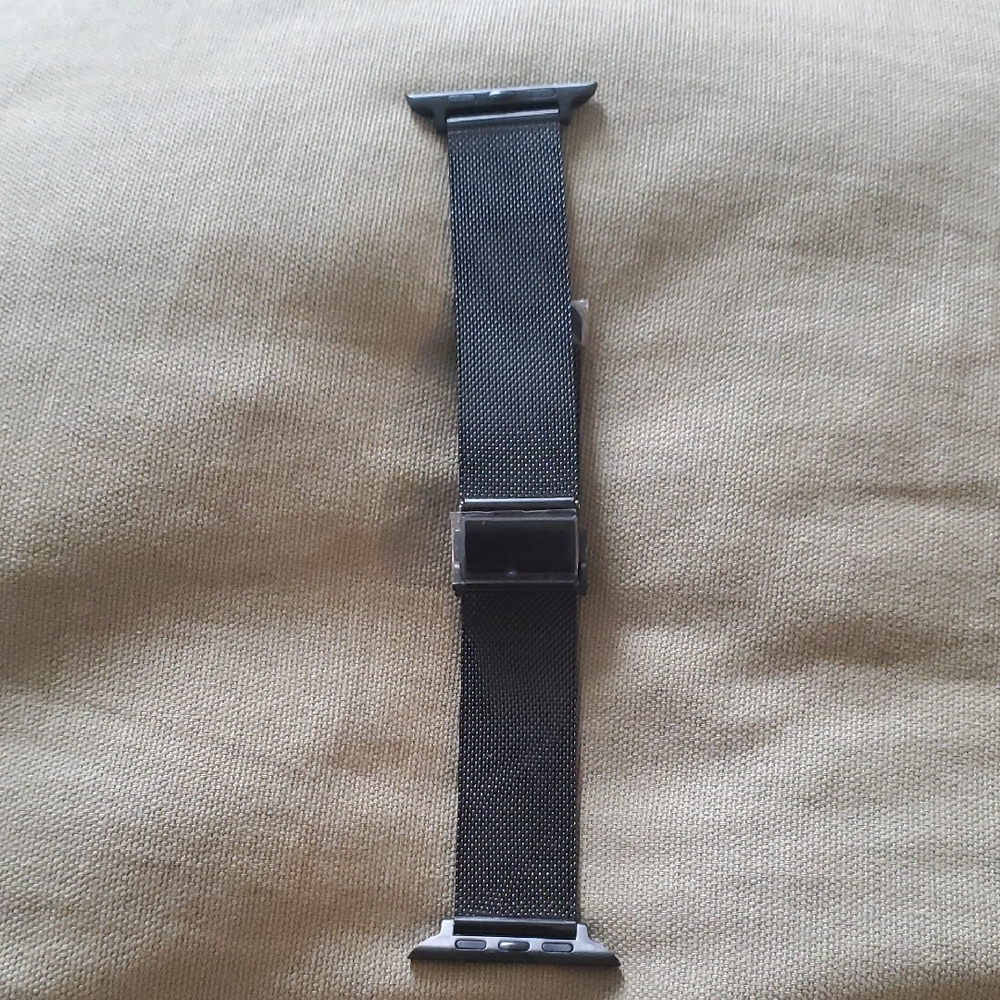 Black Stainless Mesh Apple Watch Band